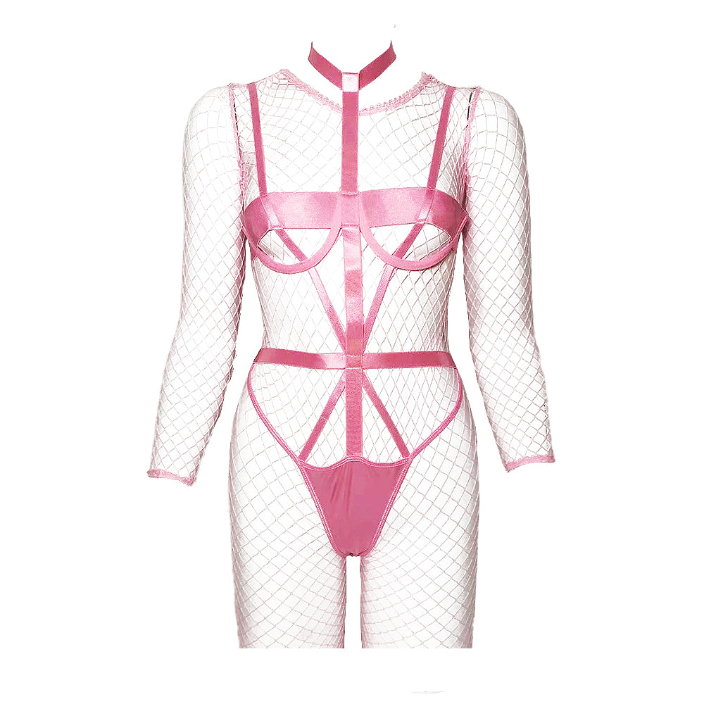 Sexy Latex Bodysuit with Zipper Fetish Wear Adjustable Strap Outfit Wet  Look Teddy Lingerie