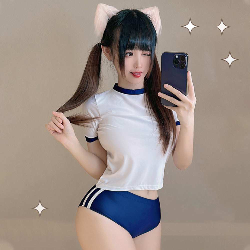 Japanese Gym Suit Sports Anime Lingerie High School Uniform Cheerleading Cosplay Costume