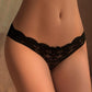 Lace G-String Thong Low Rise Crotchless Lingerie Underpants