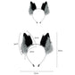 Fox Cat Ears Hair Headband Long Fur Animal Wolf Cosplay Party Headwear