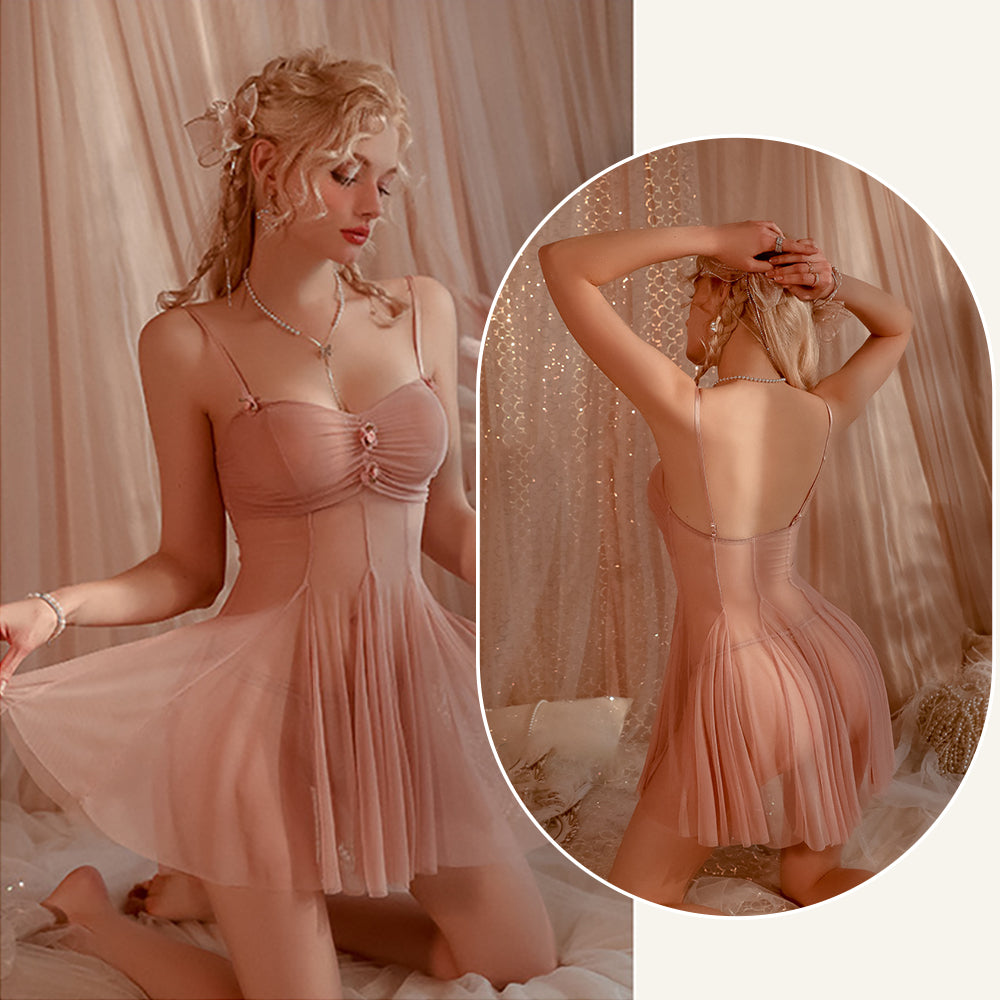 Yomorio Mesh Lingerie Gown - Sexy Nightwear for Special Occasions YOMORIO Yomorio Mesh Lingerie Gown - Sexy Nightwear for Special Occasions YOMORIO