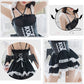 Succubus Little Devil Cosplay Costume Sleeveless Lolita Dress with Latex Wing Corset
