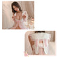 Sweetie Bunny Costume Pink Rabbit Vented Mesh Lolita Babydoll Dress and Panty