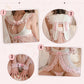 Sweetie Bunny Costume Pink Rabbit Vented Mesh Lolita Babydoll Dress and Panty